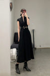 mame kurogouchi belt flare dress MM22SS DR023 black
